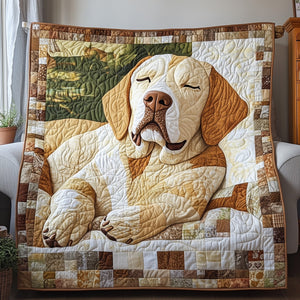Dreaming Labrador Snuggle Quilted Blanket