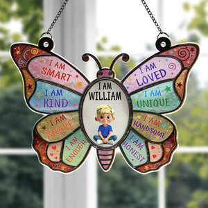 I Am Smart - Personalized Kid Suncatcher - Gift For Children