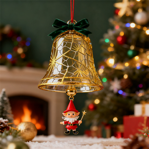 Christmas Bell Acrylic Pendant Ornament