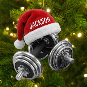 Personalized Gym Fitness Christmas Ornament
