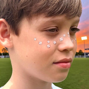 Softball & Baseball Freckles Temporary Tattoos for Girls, Boys, Kids & Adults