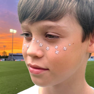 Softball & Baseball Freckles Temporary Tattoos for Girls, Boys, Kids & Adults