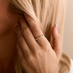 Personalized Birthstone Star Ring , Celestial Jewelry, Mom Grandma Gift