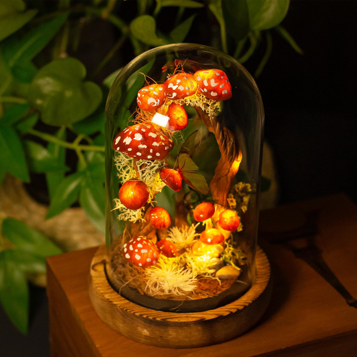 Enchanted Mushroom Handmade Night Light