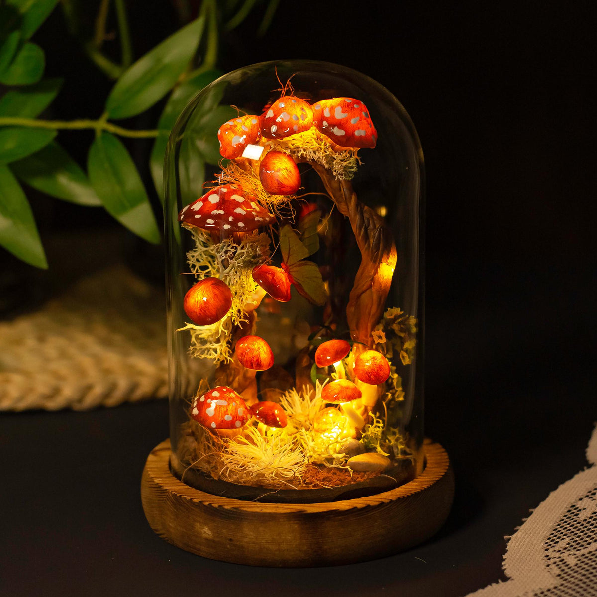 Enchanted Mushroom Handmade Night Light