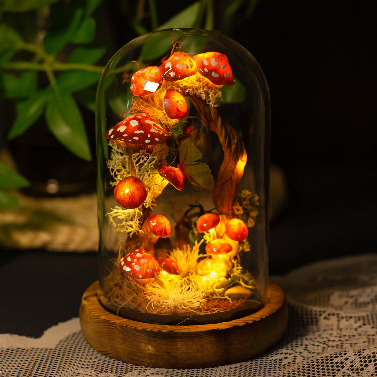 Enchanted Mushroom Handmade Night Light