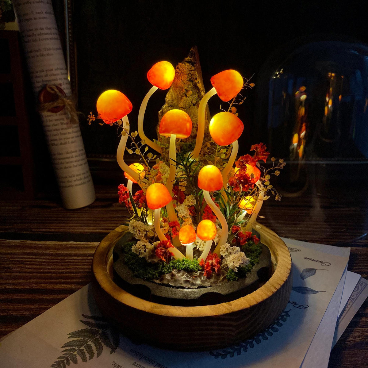 Enchanted Mushroom Forest Handmade Night Light