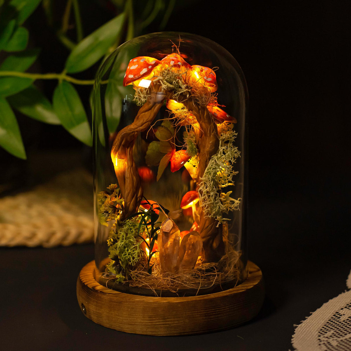 Enchanted Mushroom Handmade Night Light