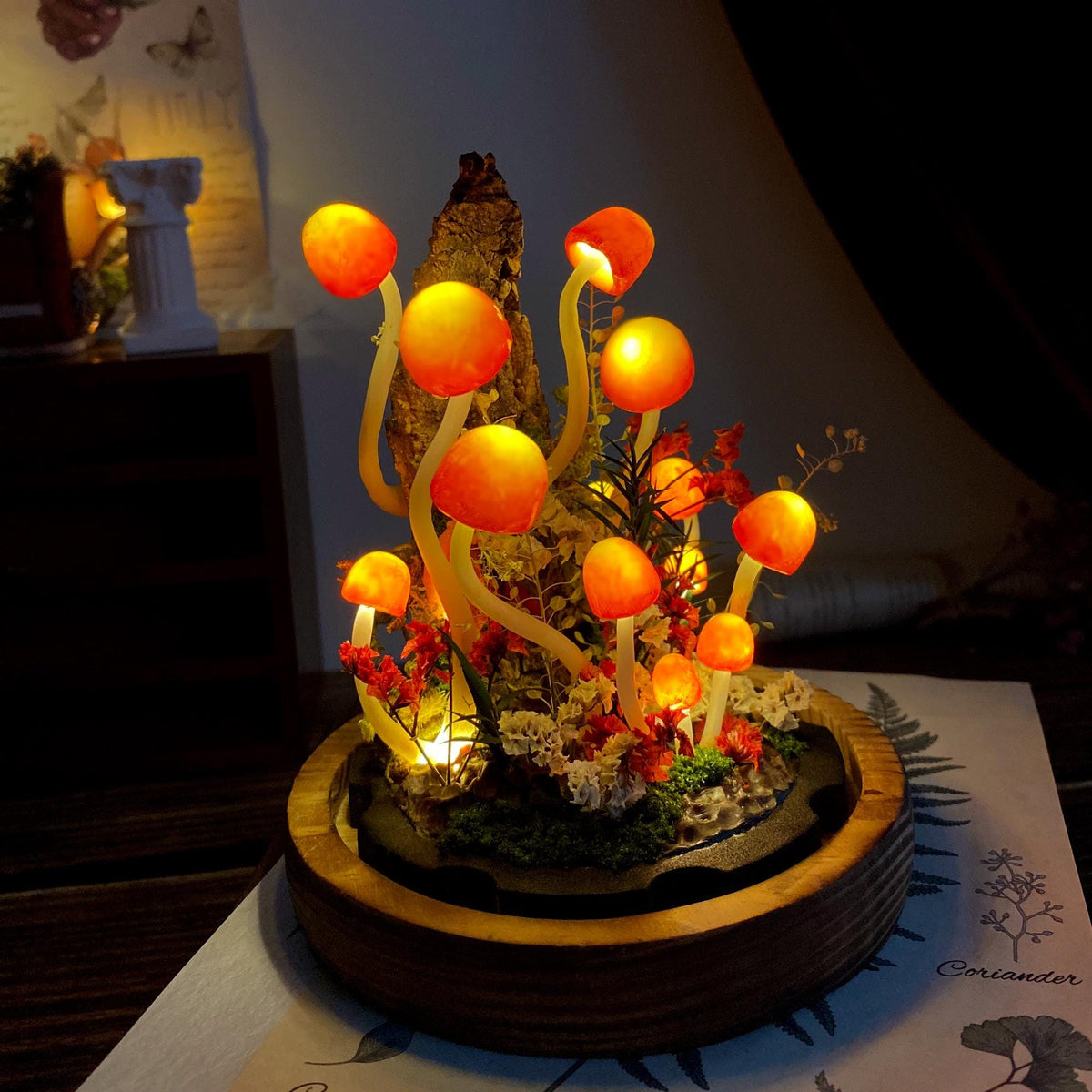 Enchanted Mushroom Forest Handmade Night Light