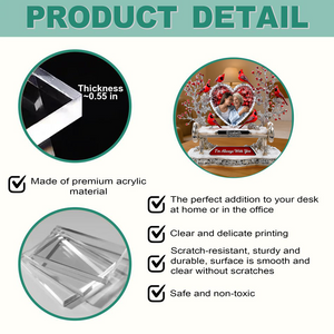 I'm Always With You - Personalized Acrylic Plaque - Memorial Gift For Heaven