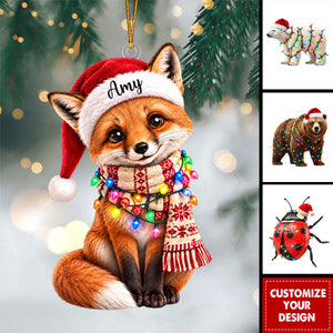 Personalized Woodland Spirit Animal Ornament, Good Luck & Longevity Keepsake Gift