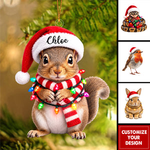 Personalized Woodland Spirit Animal Ornament, Good Luck & Longevity Keepsake Gift