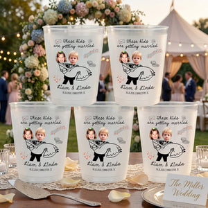These Kids Are Getting Married Wedding Party Wedding Favors - Personalized Cups