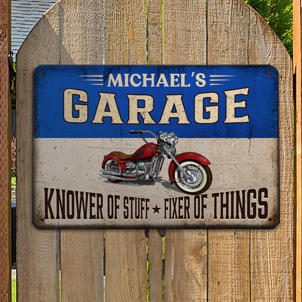 Fixer And Knower - Personalized Custom Metal Sign