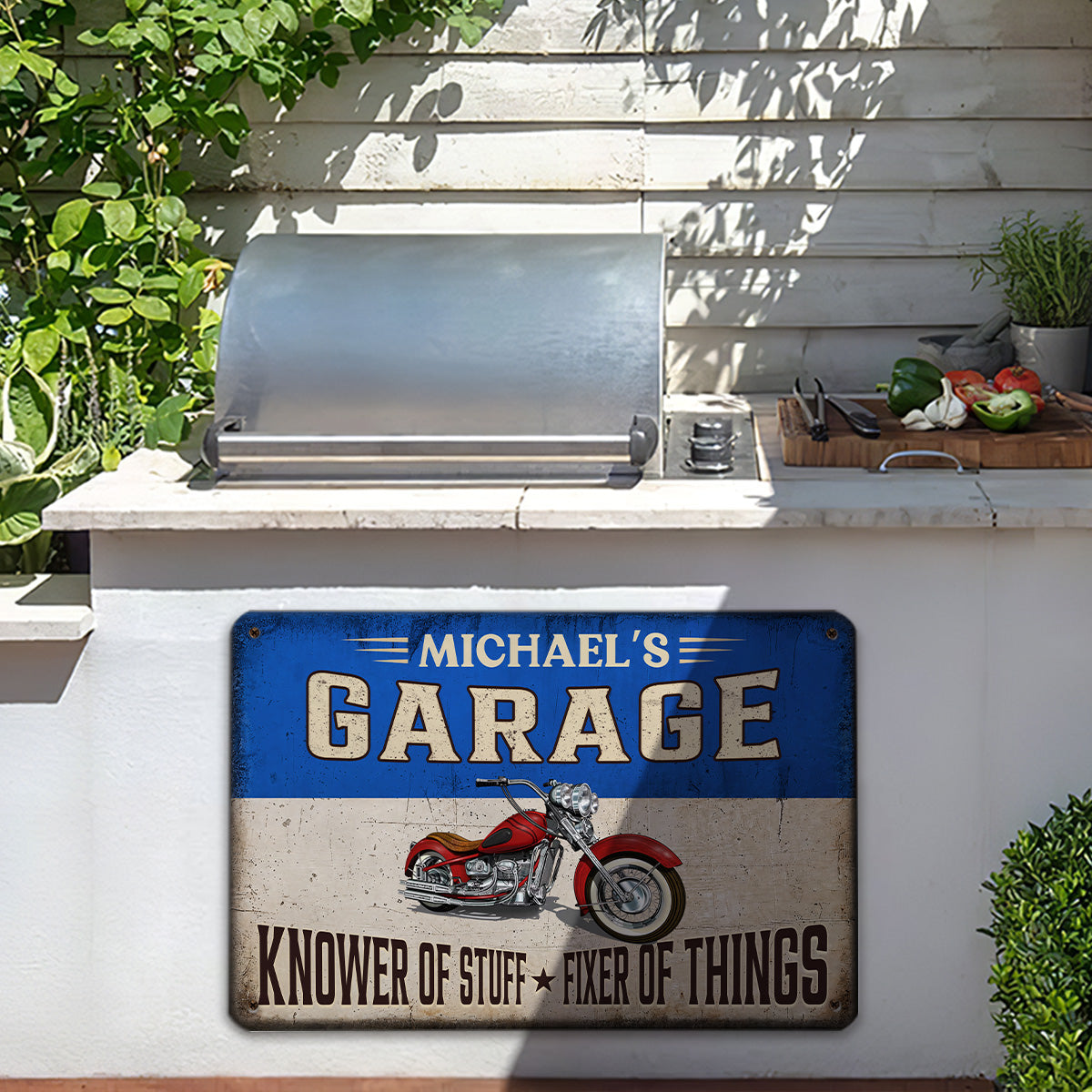 Fixer And Knower - Personalized Custom Metal Sign