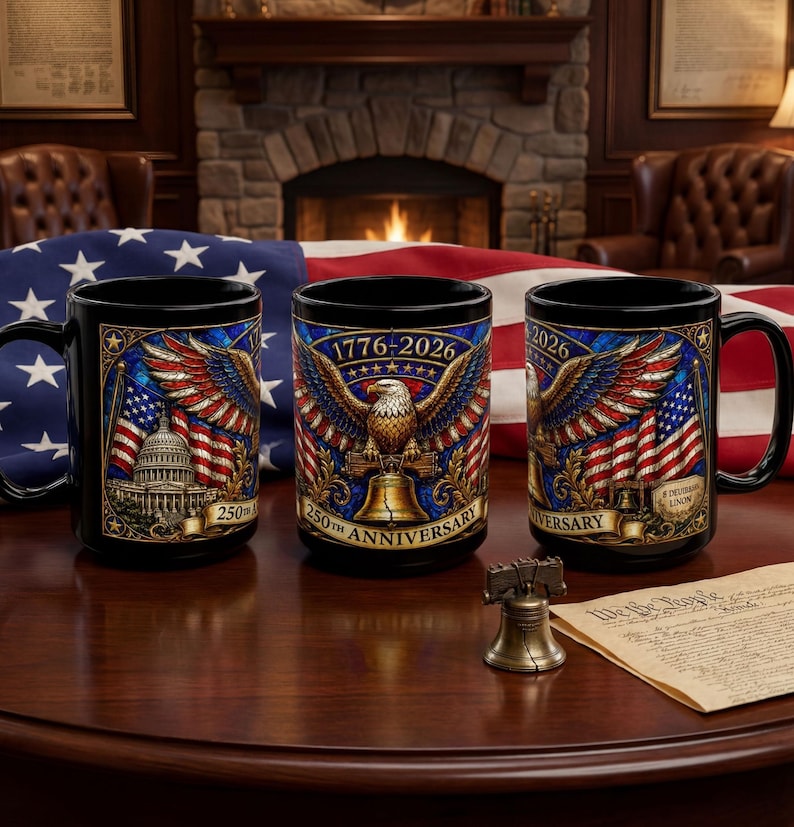 Patriotic 250th Anniversary Mug - Gift For Dad