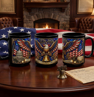 Patriotic 250th Anniversary Mug - Gift For Dad