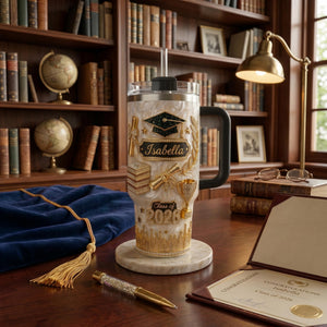 Class of 2026 40oz Tumbler - Personalized Graduation Cup