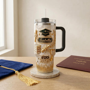 Class of 2026 40oz Tumbler - Personalized Graduation Cup
