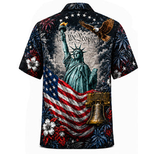USA 250 Years of Freedom Hawaiian Shirt - Personalized Gifts