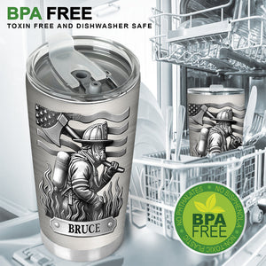 Proud Firefighter - Personalized Firefighter Tumbler