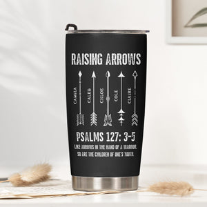 Raising Arrows Personalized Tumbler, Christian Father's Day Gift For Dad