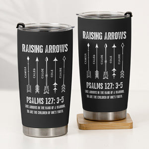 Raising Arrows Personalized Tumbler, Christian Father's Day Gift For Dad