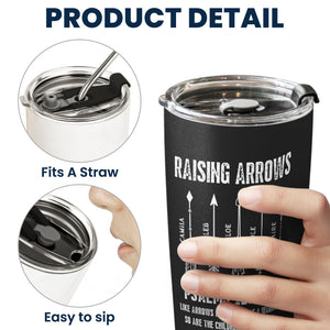 Raising Arrows Personalized Tumbler, Christian Father's Day Gift For Dad