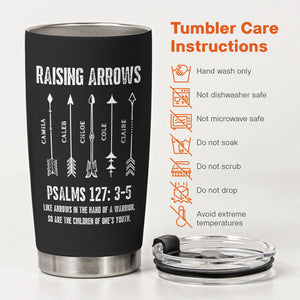 Raising Arrows Personalized Tumbler, Christian Father's Day Gift For Dad