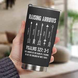 Raising Arrows Personalized Tumbler, Christian Father's Day Gift For Dad