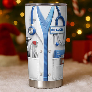 Personalized Medical Symbol Stainless Steel Tumbler - Gift For Healthcare Workers