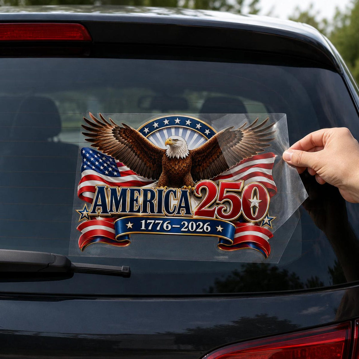 250th Anniversary Eagle America Vinyl Car Stickers-Gift For Patriotic USA Freedom Lovers