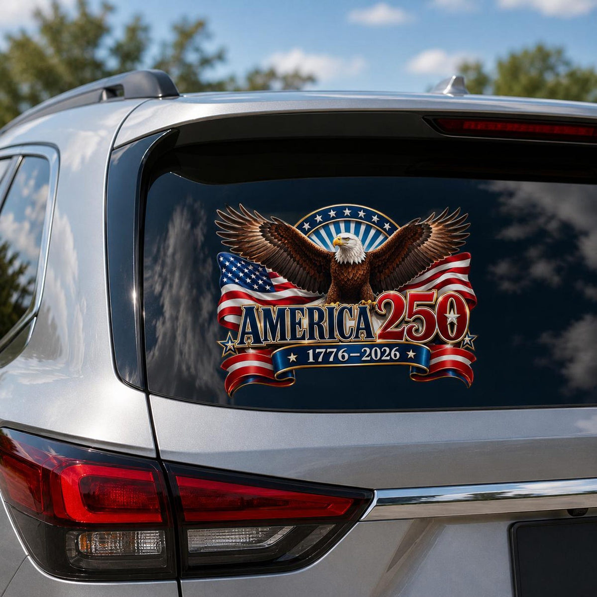 250th Anniversary Eagle America Vinyl Car Stickers-Gift For Patriotic USA Freedom Lovers