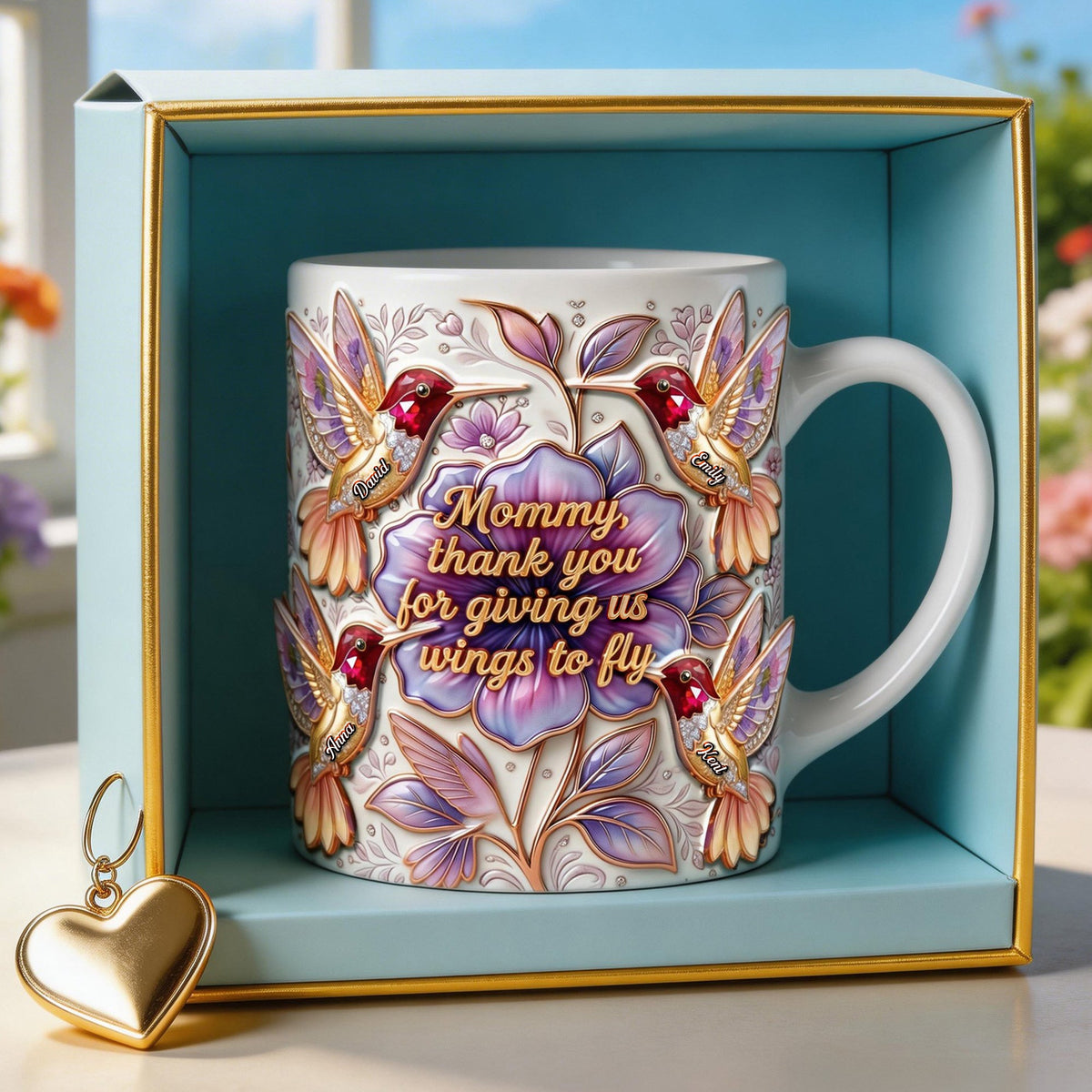 Hummingbirds Coffee Mug - Personalized Gifts For Mom