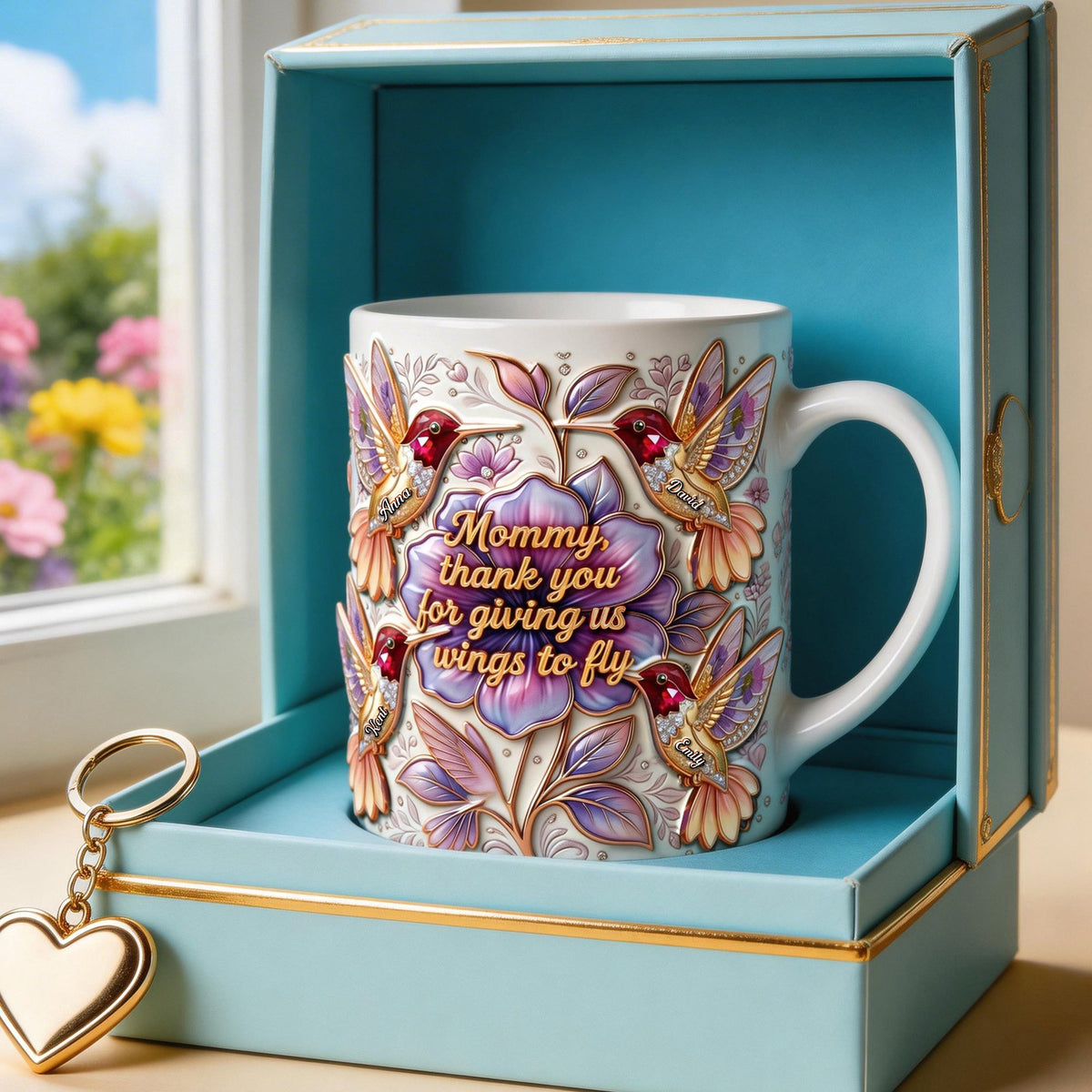 Hummingbirds Coffee Mug - Personalized Gifts For Mom