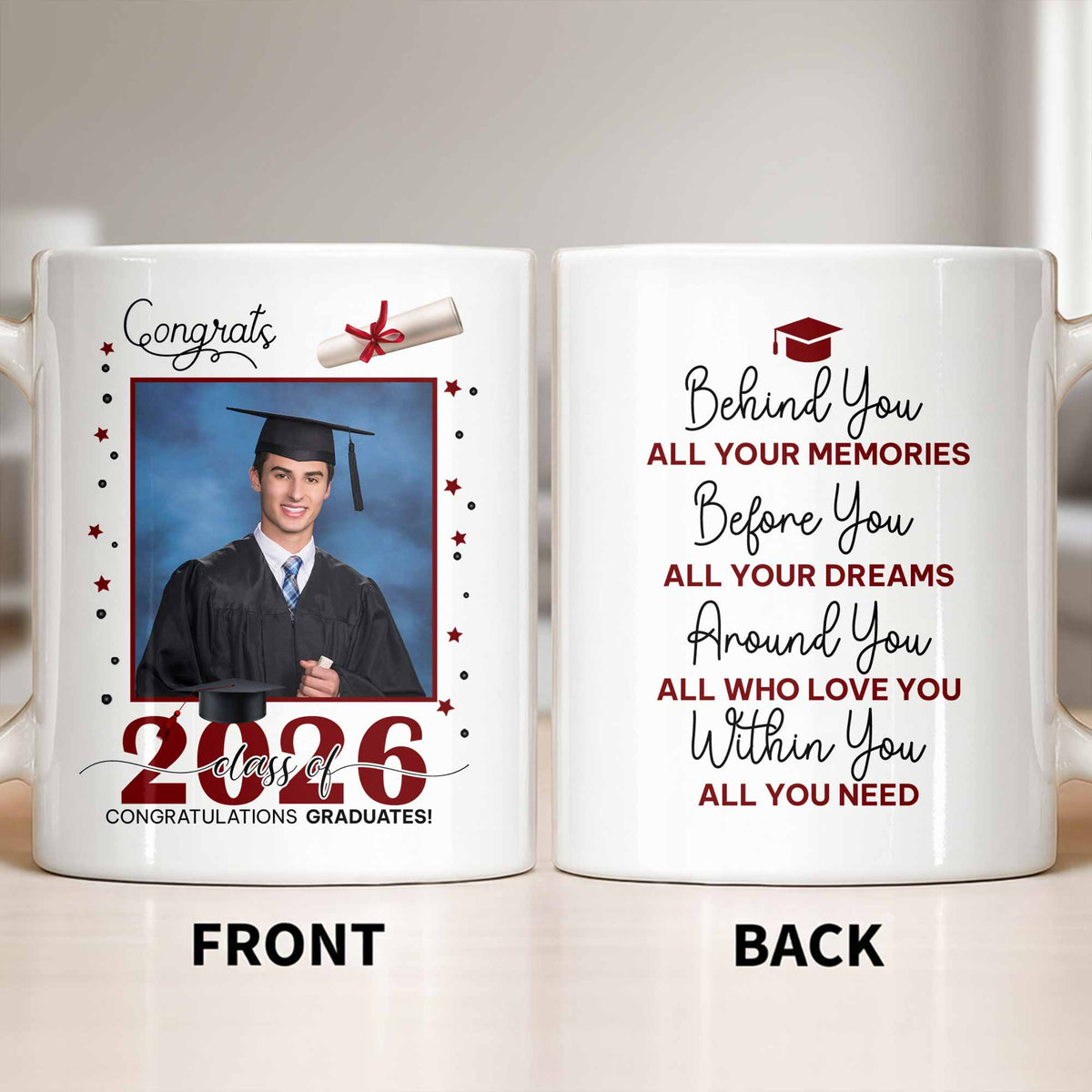 Behind You All Your Memories, Coffee Mug, Gift For Graduates