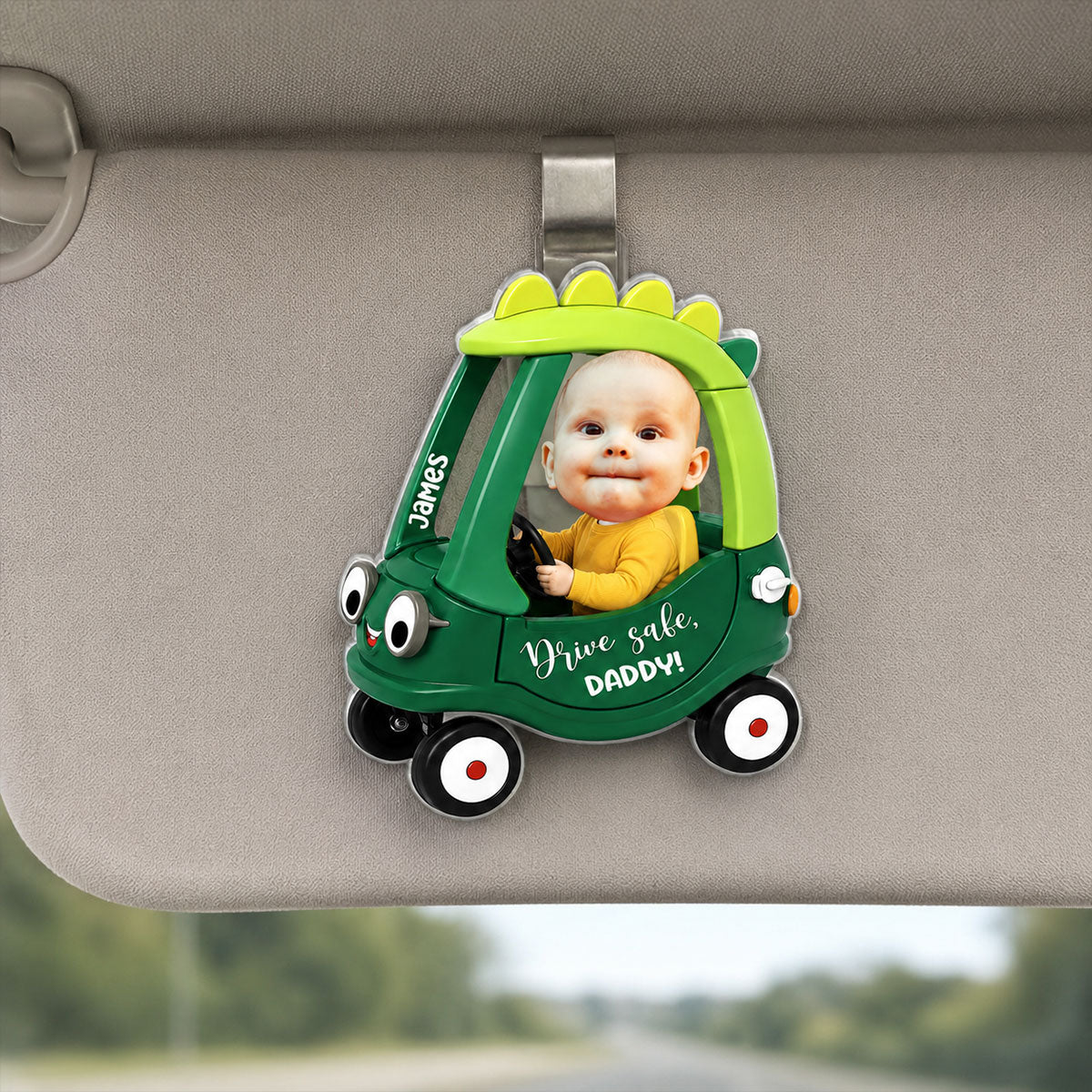 Personalized Drive Safe Daddy Acrylic Car Visor – Father's Day Gift For Dad