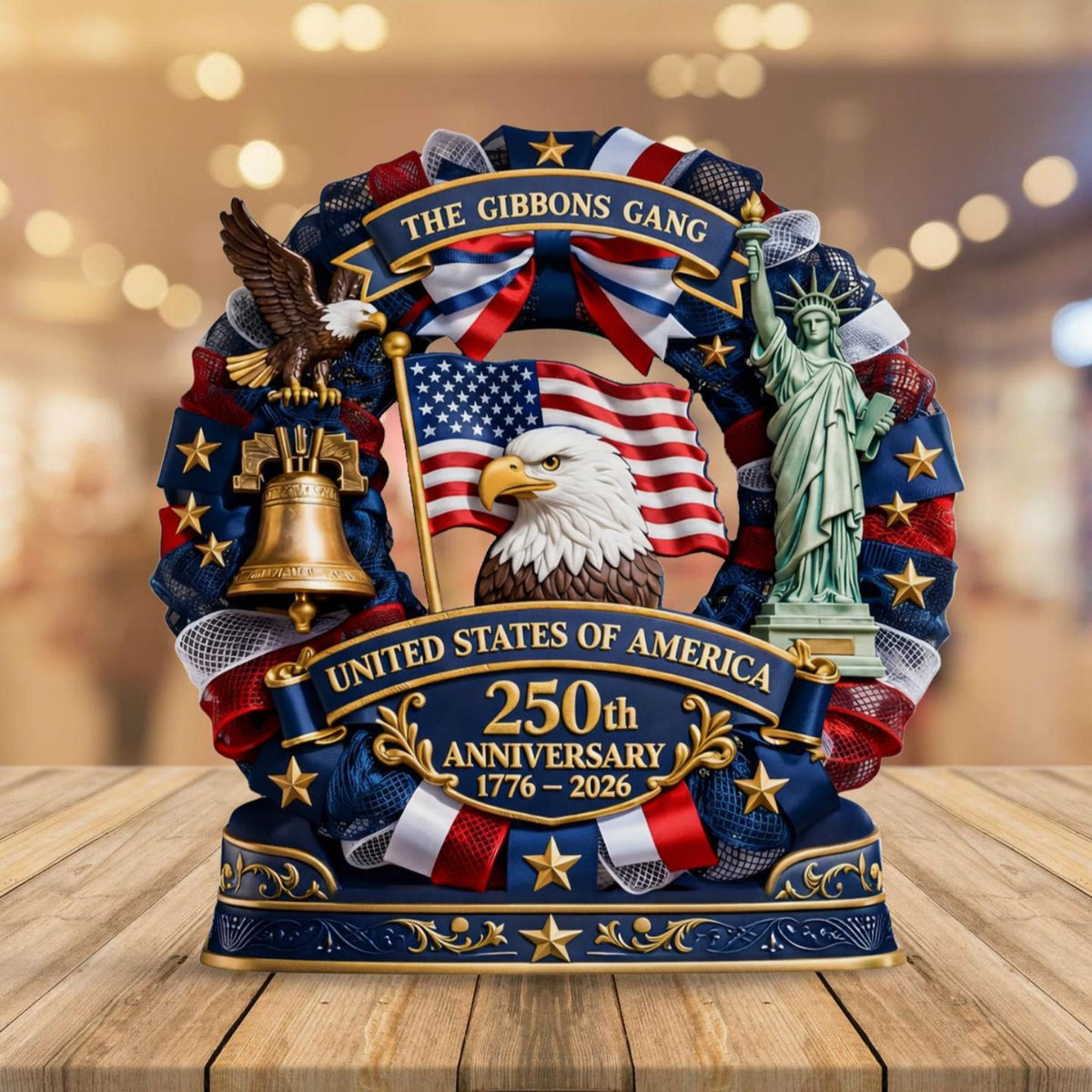 Personalized Eagle Acrylic Plaque - USA 250th Anniversary 1776-2026