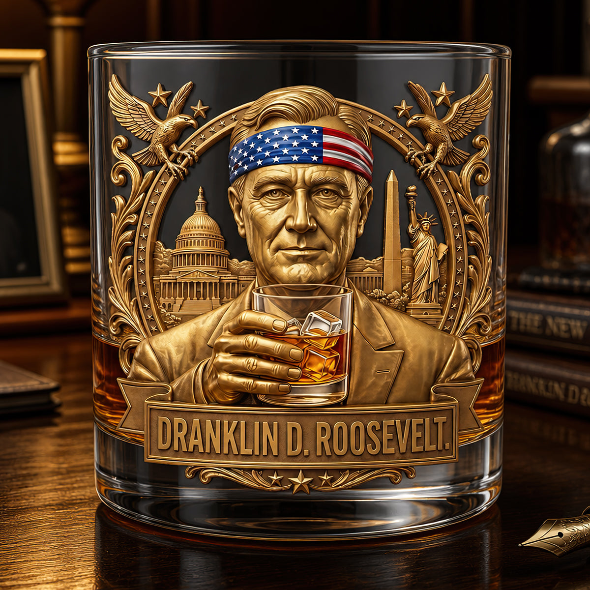 Bold & Memorable Round Glass - Personalized Anniversary Gifts