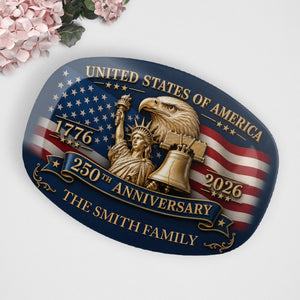 United States Of America 250Th Anniversary - Personalized Platter
