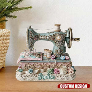 Beautiful Sewing Machine - Personalized Sewing Custom Shaped Acrylic Plaque