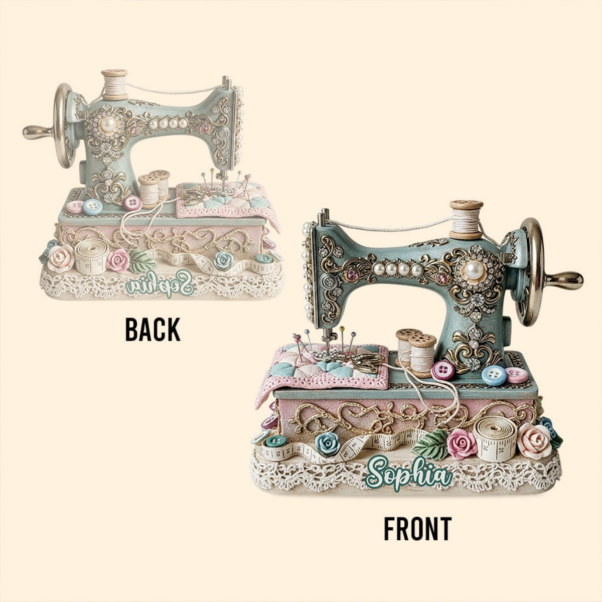 Beautiful Sewing Machine - Personalized Sewing Custom Shaped Acrylic Plaque
