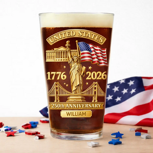 250th Anniversary - Personalized Beer Glass