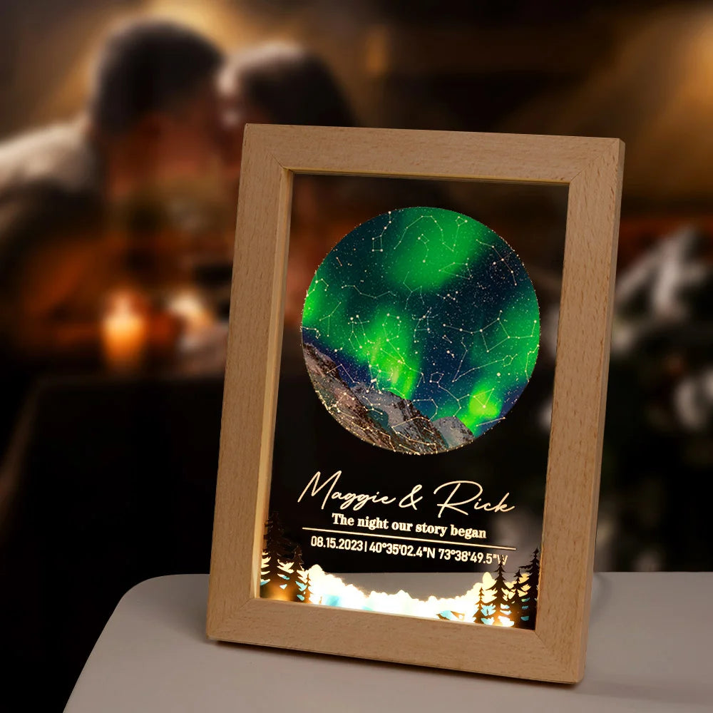 The Night Our Story Began - Personalized Date Text - LED Night Light - Valentine's Day Gift for Couple