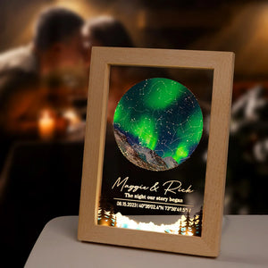 The Night Our Story Began - Personalized Date Text - LED Night Light - Valentine's Day Gift for Couple
