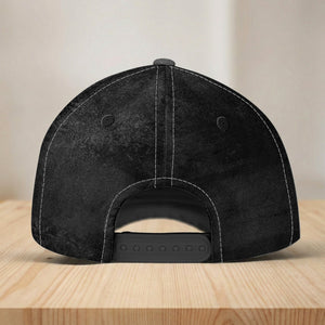 Father's Day Gifts, Best Dad Ever - Metal Style Print - Personalized Cap
