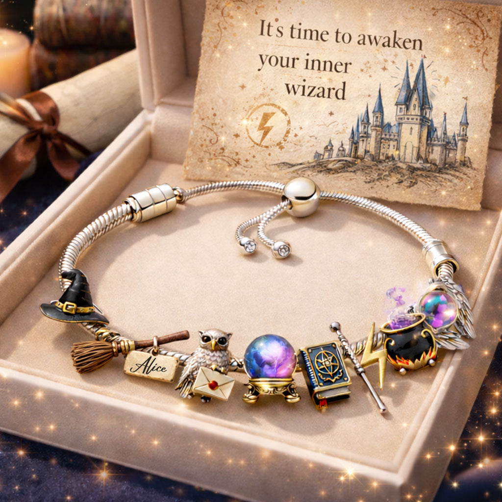Love Wizard - Personalized Wizard Adjustable Charm Bracelet