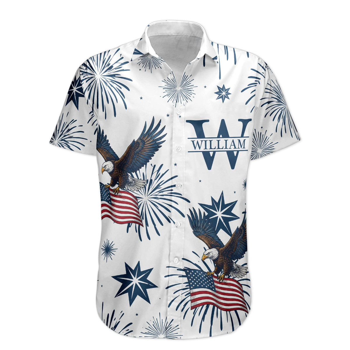 United States 250 Anniversary Eagle Usa Flag - Personalized Hawaiian Shirt