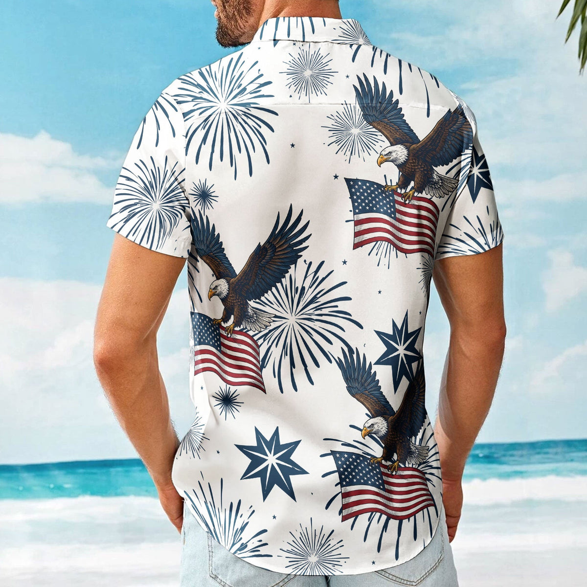 United States 250 Anniversary Eagle Usa Flag - Personalized Hawaiian Shirt