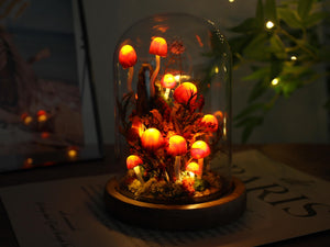 Enchanted Red Mushroom Night Light
